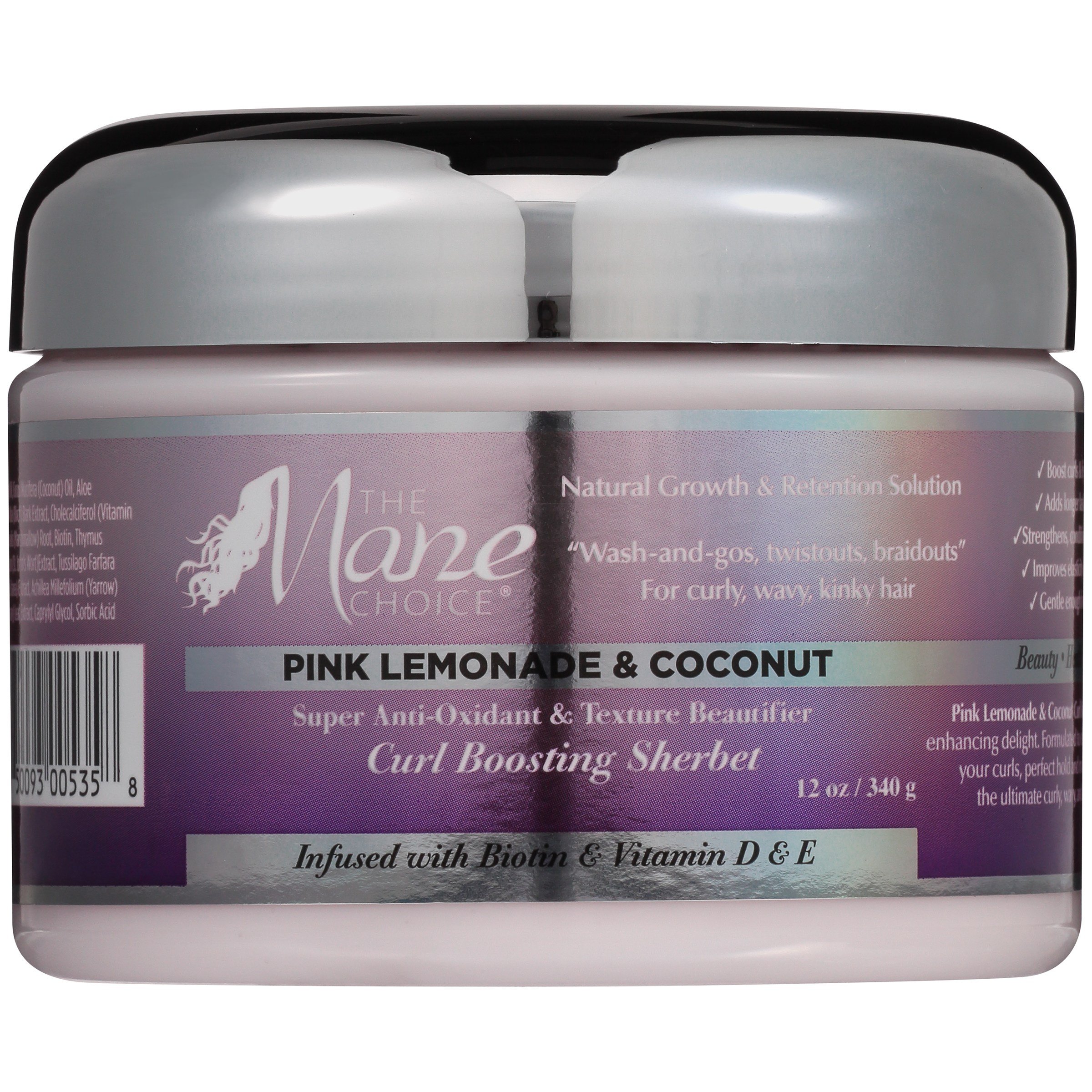 The Mane ChoicePink Lemonade& Coconut Curl Boosting Sherbet, 12 Ounce