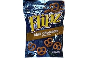 Flipz, Milk Chocolate Covered Pretzels, 5oz Bag Bag (Pack of 4)