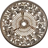Yaheetech 3-Piece Patio Bistro Set, Bronze Metal, Umbrella Hole view 9