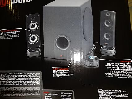 gigaware 2.1 multimedia speakers
