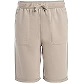 Izod Boys' School Uniform Sensory-Friendly Knit Short, Soft Fabric with Elastic Waist, Tagless, Flattened Seams & Pockets