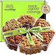 Nut Cravings Gourmet Collection - Easter Mixed Nuts Gift Basket + Green Ribbon (7 Assortments, 2.2 LB) Purim Mishloach Manot,