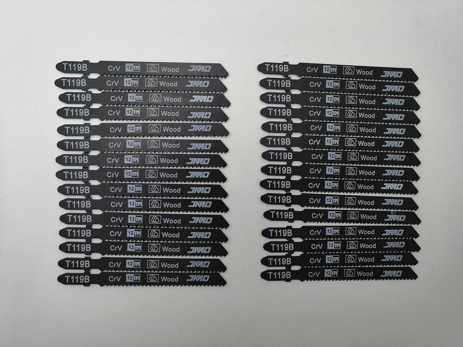 JMD 30-Piece T119B Jigsaw Blades Wood 92mm 12TPI Jig Saw Blades for Wood Cutting, T119B for Basic - Image 4