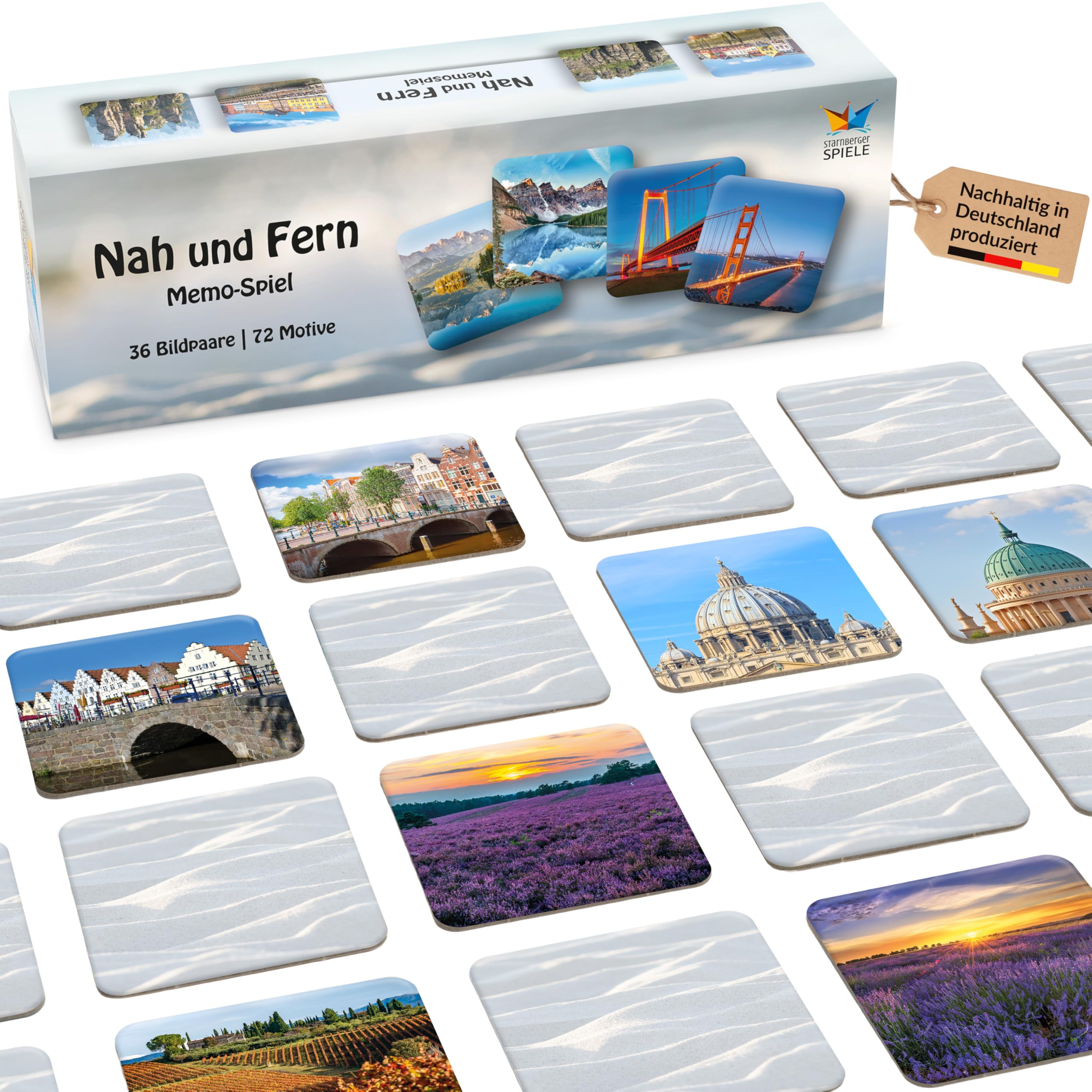 Starnberger Spiele - Nah und Fern - Memospiel für Erwachsene und Kinder 9