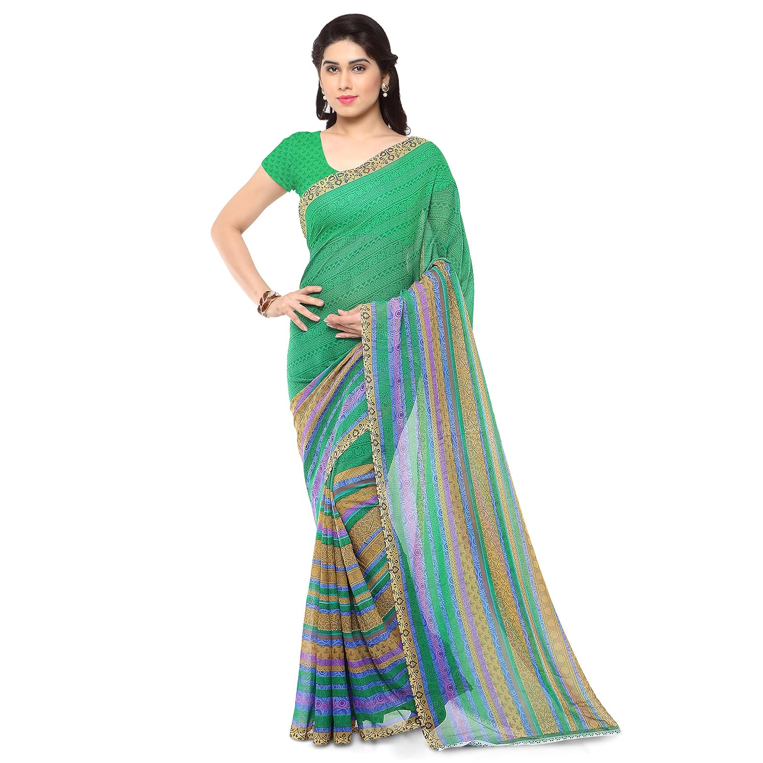 anand sarees saree with blouse piece