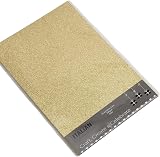 Italian Options Glitter Cardstock 250gsm A4 Gold 10 Sheets Non-Shed