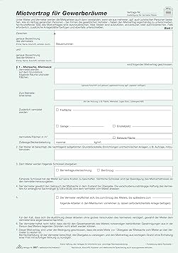 Mietvertrag Rnk Gepruft 1 Stuck Gewerbe Amazon De Kuche Haushalt