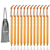Aluminum Alloy Tent Stakes Pegs, 12-Pack Aluminum