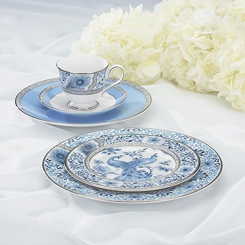 Lenox Marchesa Couture 5-Piece Place Setting, Sapphire Plume in