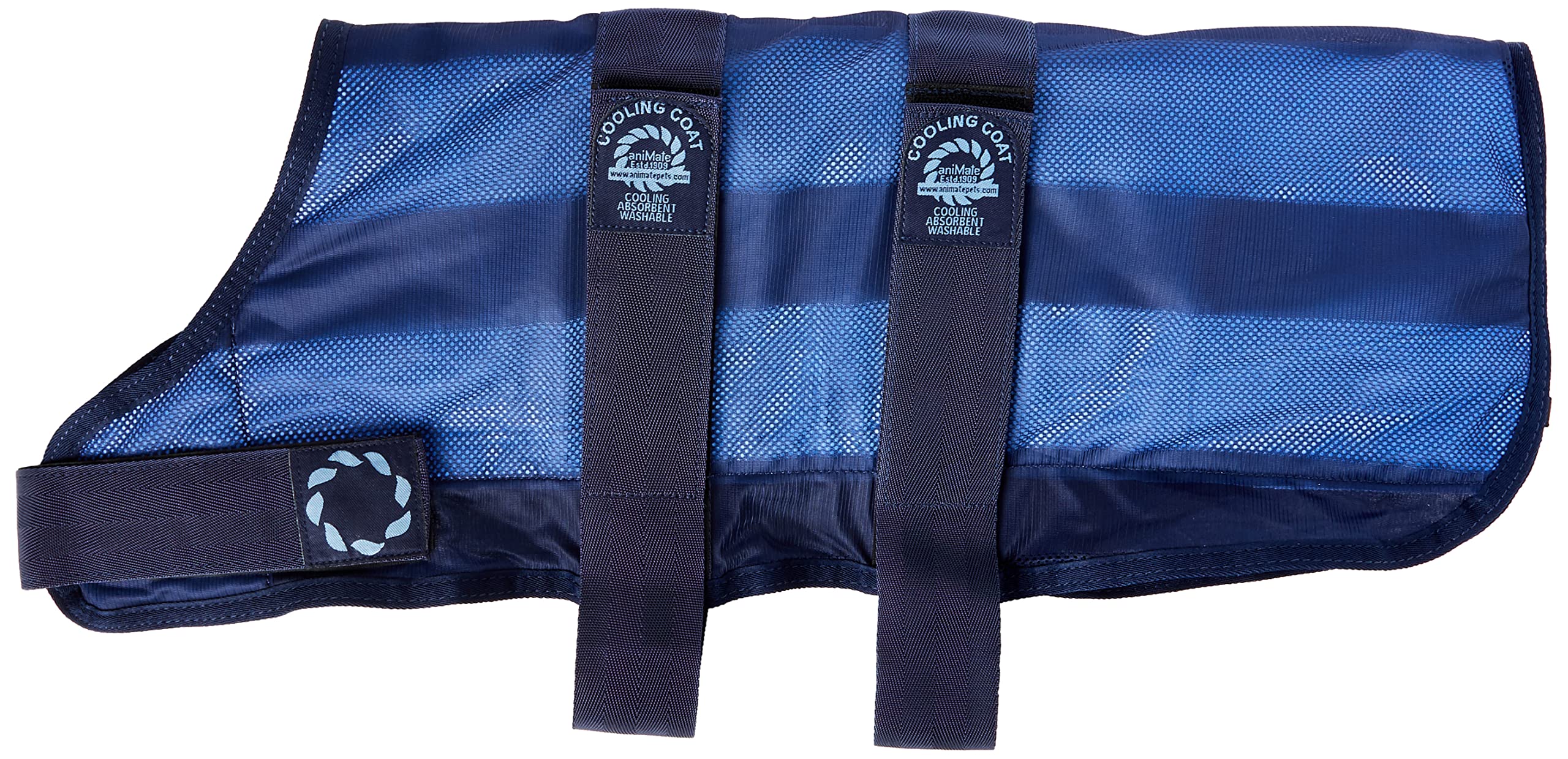 Animate Cooling Dog Coat and Bag, Large, 20-Inch, Navy