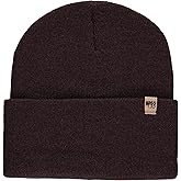 100% Merino Wool - Midweight Everyday Knit Cuff Beanie - Warm Winter Hat