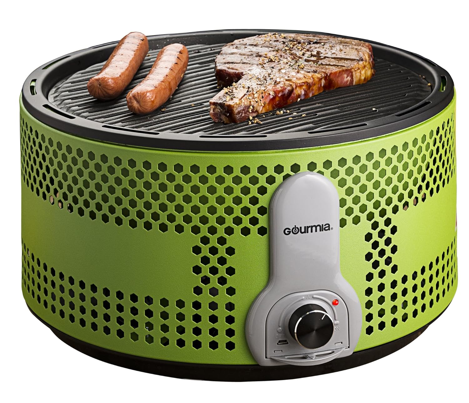 What an interesting notion a portable, batteryoperated charcoal grill