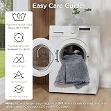 Bedsure Waterproof Dog Blanket Large 100x120cm Tie-dye Grey view 4