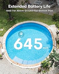 (2025 Upgrade) Cordless Robotic Pool Cleaner, Lasts