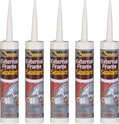 Everbuild External Frame Acrylic Sealant Brown 310ml 5 Pack EXTBR