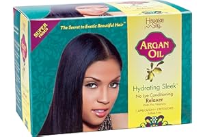 Hawaiian Silky Hydrating Sleek No Lye Relaxer Argan Oil, Super