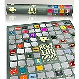 100 Movie Scratch Off Poster Top Films of All Time Bucket List by Travel Revealer Scratch Off Movie Poster. 17"x24" Minimalis