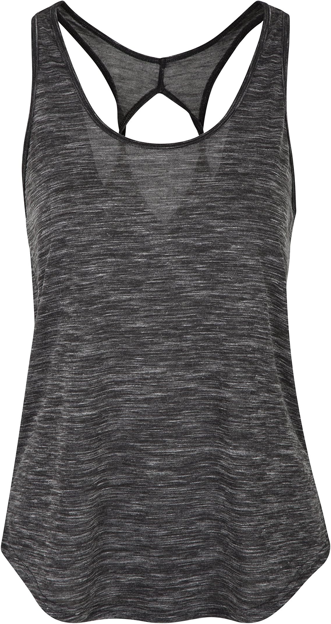 Zakti Twist Back Vest - Lightweight Ladies Top, Mid Rise Summer Tank Top, Keyhole Back Detail, Sweat Wicking Cami Top - for Yoga, Fitness, Gym in Spring