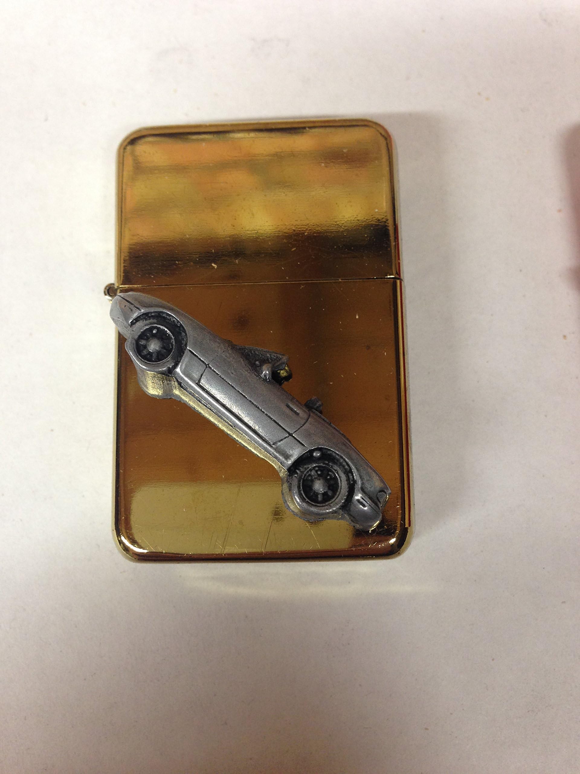 Mazda MX 5 (Miata) LHD ref122 3D flip top petrol lighter windproof GOLD refillable
