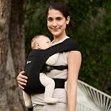 Ergobaby Embrace Baby Carrier for Newborns Pure Black Ergonomic M Position view 9