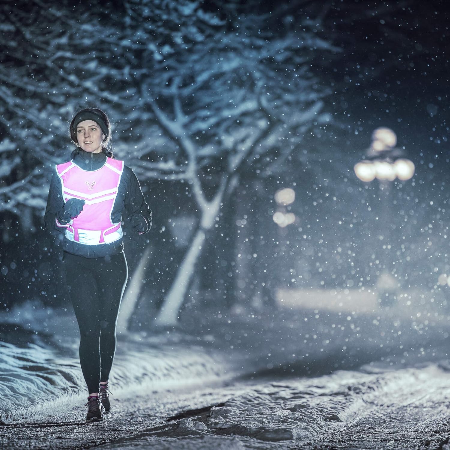 247 Viz The Reflective Vest with Inside Pocket & 2 High Visibility Running Safety Bands : Sports & Outdoors