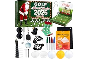 KreativeKraft Golf Advent Calendar 2025 for Men Adults Christmas Countdown Calendar 24 Mini Golf Surprises Socks Novelty Fun Gifts Dad Lovers