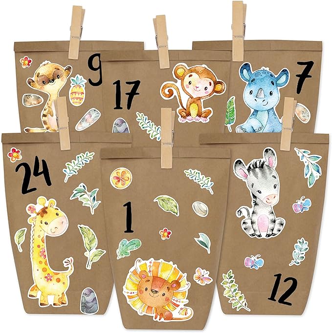 Papierdrachen DIY Adventskalender zum Befüllen