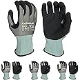Armor Guys Kyorene Pro 00-840 Protective Work Gloves – Nitrile Palm Gloves – A4 Cut Resistant Graphene Gloves – Construction Gloves and Sheet Metal Handling Gloves, Size L, 3/PK
