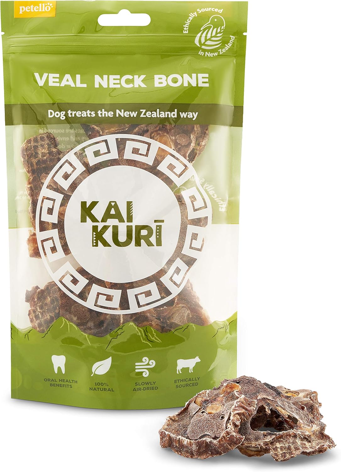 Kai Kuri Veal Neck Bone Slice AirDried, Grass Fed, High Protein, 100