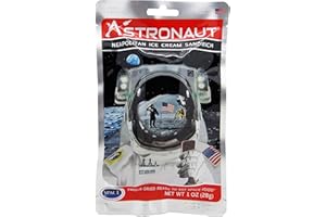 FUNKYFOODSHOP Backpacker's Pantry Astronaut Freeze Dried Neapolitan Ice Cream, One Serving Pouch