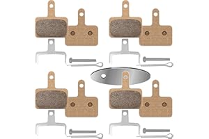 DYISLAND 4 Pairs Bike Brake Pads,Bicycle Disc Brake Pads for TRP Tektro Shimano Deore Br-M575 M525 M515 T615 T675 M505 M395 M375 M315 M355 C501 M495 M486 M485 M475 M465 M447 M446