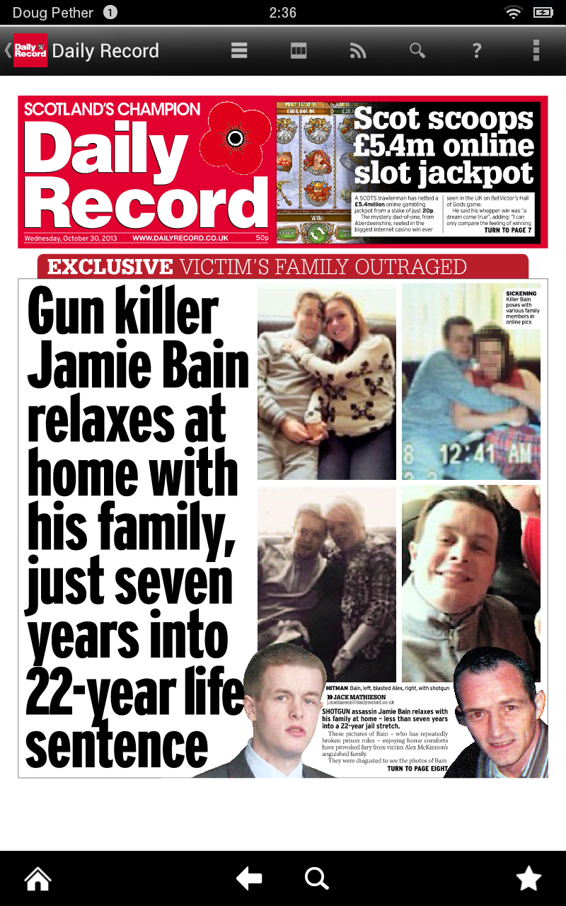 DAILY RECORD NEWSPAPER (Kindle Tablet Edition) Apps & Games