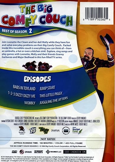 Amazon Com The Big Comfy Couch The Best Of Season 2 Dvd 6