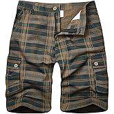 zeetoo Camo Shorts for Men Classic Relaxed Fit Cargo Short Multi-Pocket Outdoor Shorts