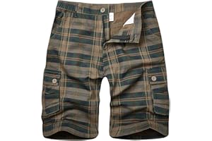 zeetoo Camo Shorts for Men Classic Relaxed Fit Cargo Short Multi-Pocket Outdoor Shorts