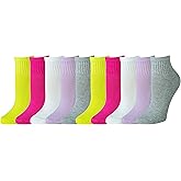 Amazon Essentials Women's Cotton Ankle Socks, Lightly Cushioned, 10 Pairs