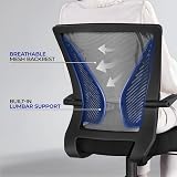 Yaheetech Adjustable Ergonomic Mesh Office Chair with Armrests - Black view 5