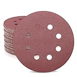 ZEHIQ 5 Inch Sandpaper 150 Grit, Coarse Grit 8 Hole