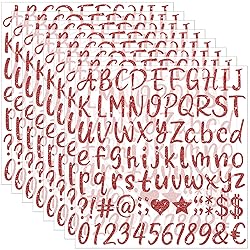 648 PCS Letter Stickers Glitter Alphabet Stickers