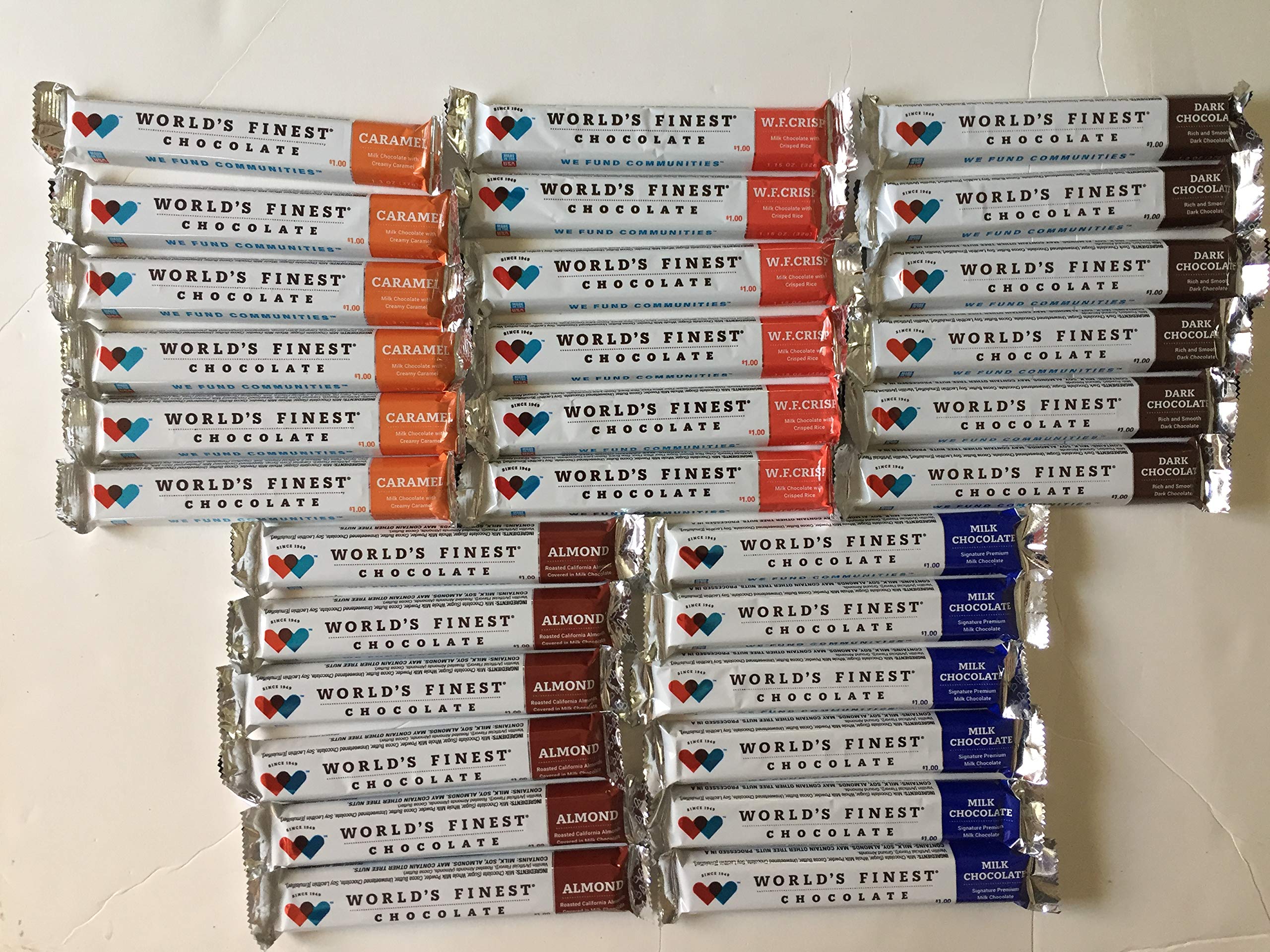 BuyBocceBalls Listing - 30 Bars - World's Finest Chocolate - Variety pack with 5 selections