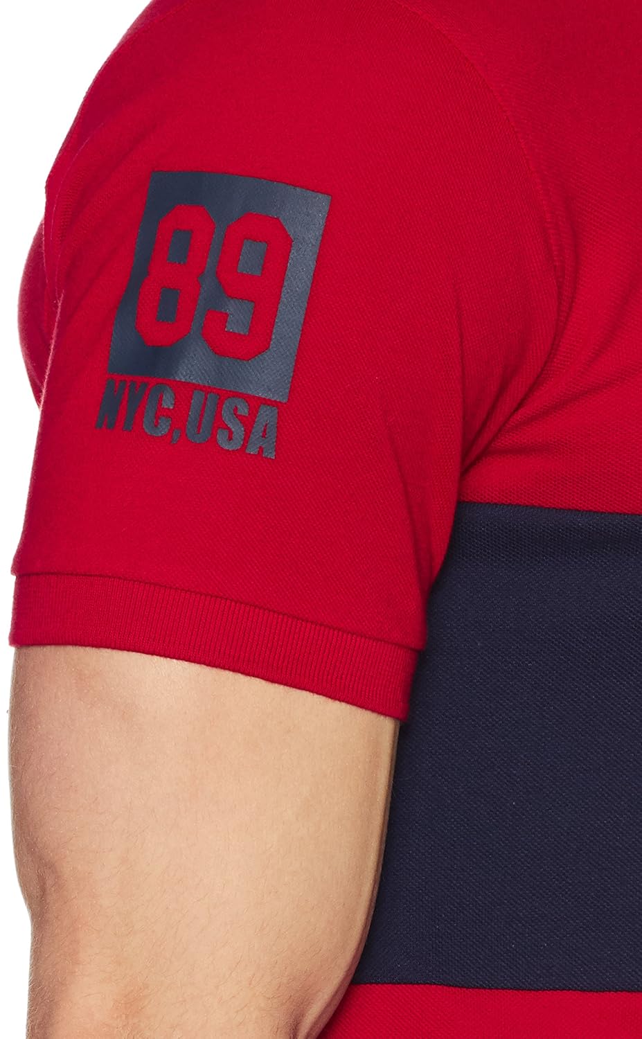 symbol amazon brand men's stylised cotton polo t-shirt