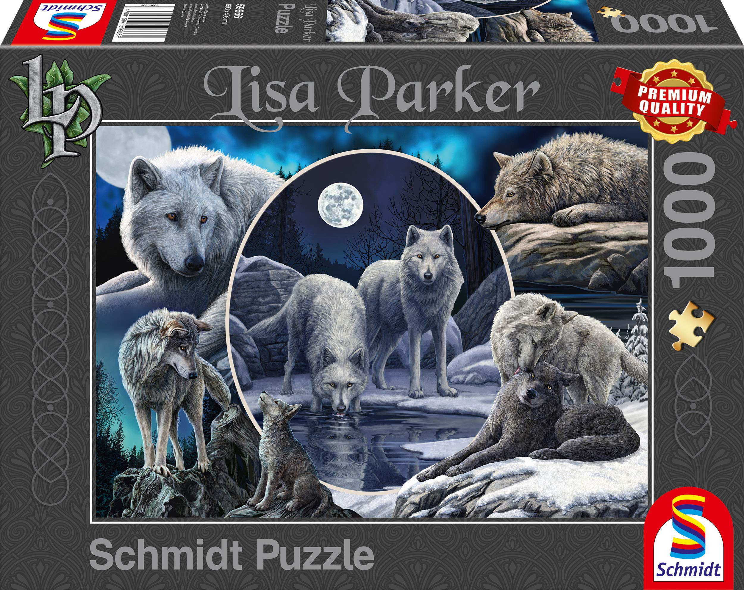 Schmidt Lisa Parker: Magnificent Wolves Jigsaw Puzzle (1000pc)