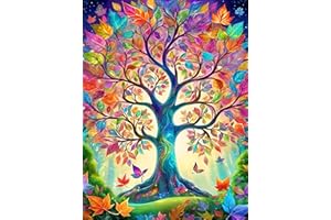 ijbnhd Tree Diamond Art Kits for Adults Diamond Art Tree of Life Diamond Painting Full Drill Beginners Craft Gem Art Kits for Home Wall Decor Gifts 12x16inch