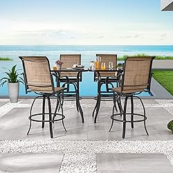 Festival Depot 6pcs Patio Dining Set Bar Height