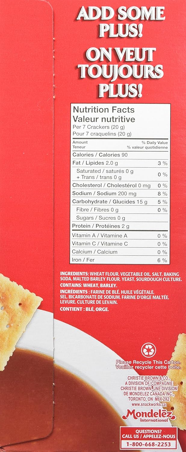 Premium Plus Salted Crackers Nutrition Runners High Nutrition