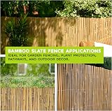 TradeXone Natural Bamboo Fence Screening 1m x 4m Garden Privacy view 4