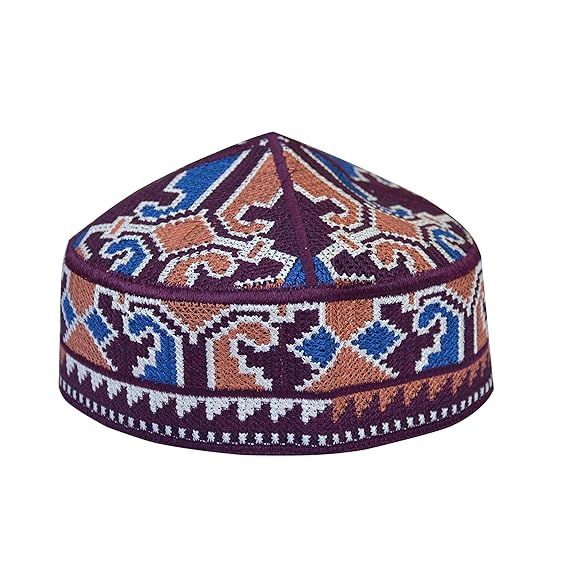 Ajmer Sharif Islamic Muslim Prayer Embroidery Koofi Cap Hat Topi Kofi