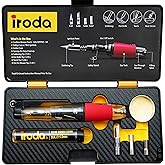 IRODA SolderPro Original 50K Butane Soldering Iron Kit 4-in-1 Cordless 30-70W Pro Grade | 18s Heat-Up Multi-Function Heat Too
