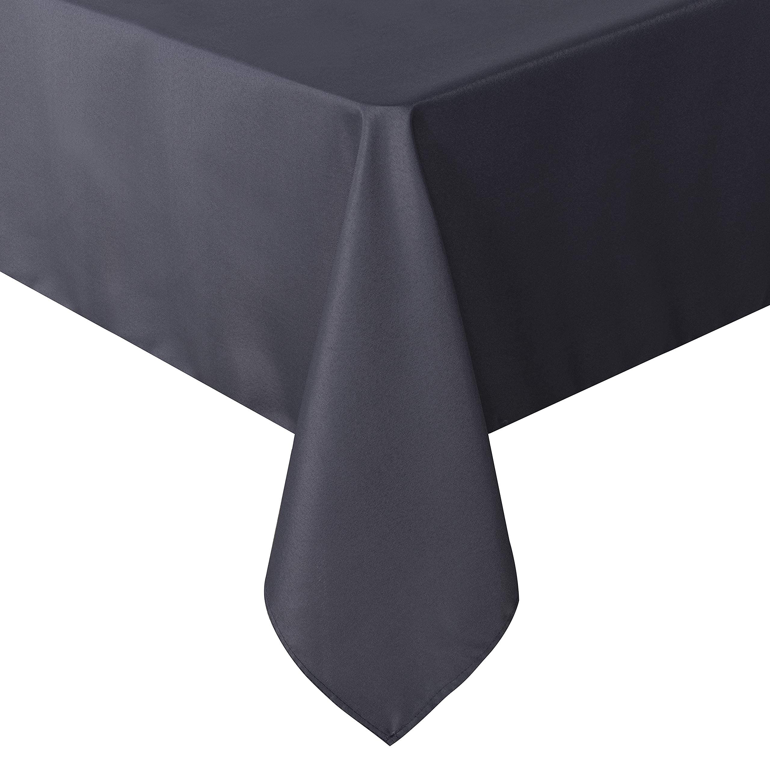 sancua Rectangle Tablecloth - 70 x 90 Inch - Stain and Wrinkle Resistant Washable Polyester Table Cloth, Decorative Fabric Table Cover for Dining Tables, Buffet Parties and Camping, Grey