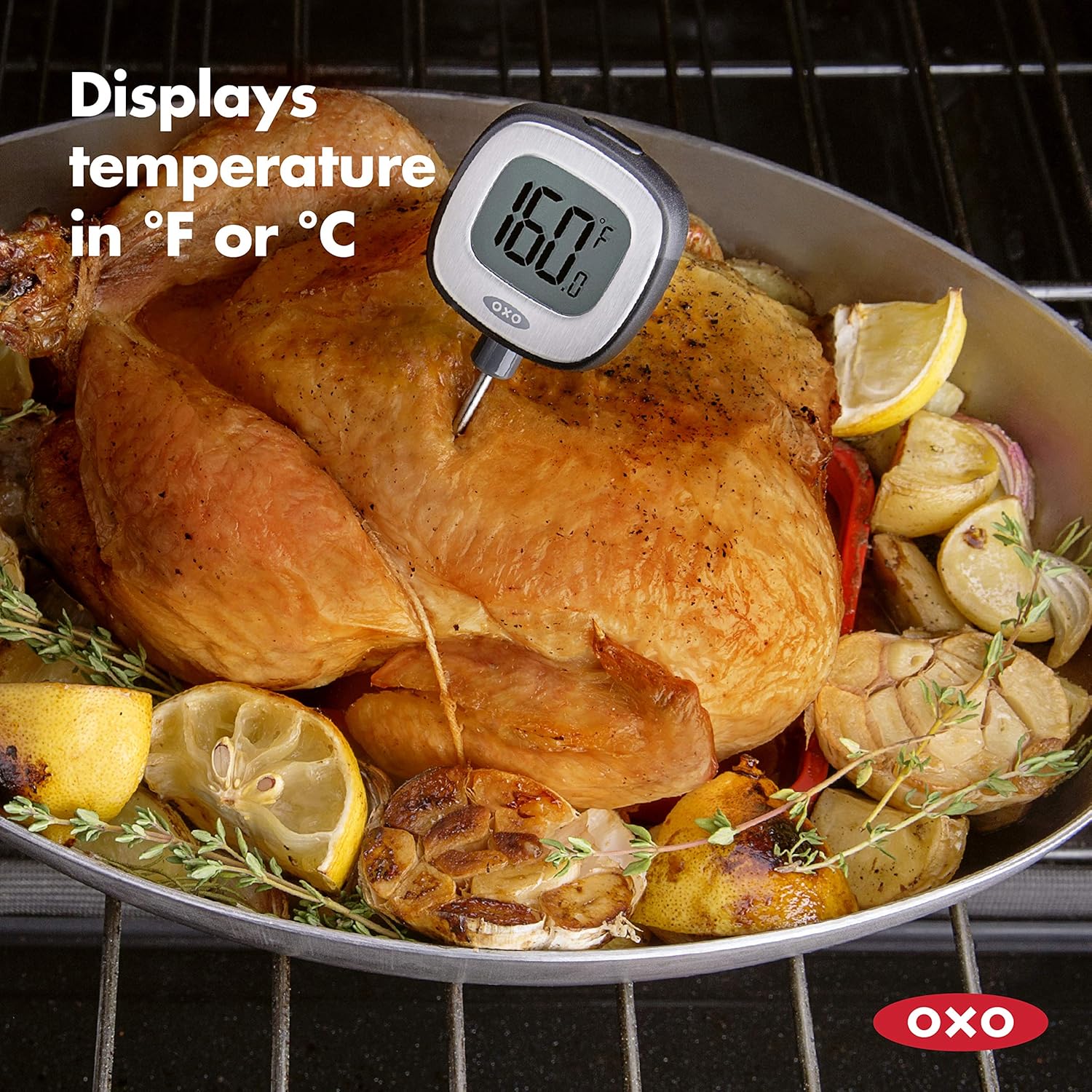 OXO Good Grips Chef's Precision Digital Instant Read Thermometer, Black, 1: Kitchen & Dining